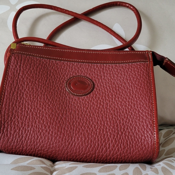 Dooney & Bourke Women's Leather Bag - Red and Tan - Picture 2 of 5